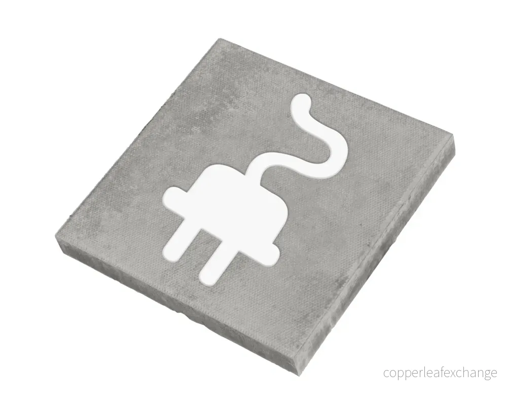 Symbolplattan Elfordon Grå 500x500x70