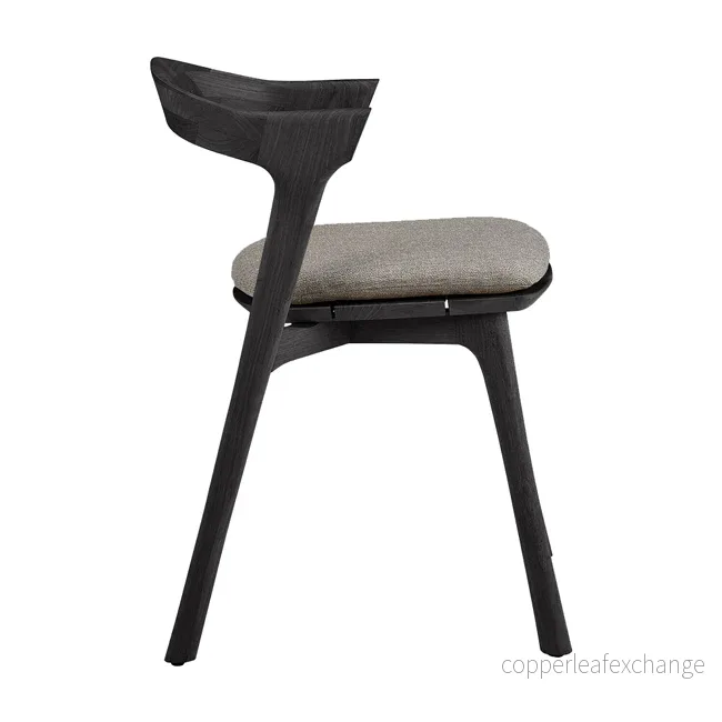 Utemöbel Stol Bok, Svart teak / Mocha - Bild 2