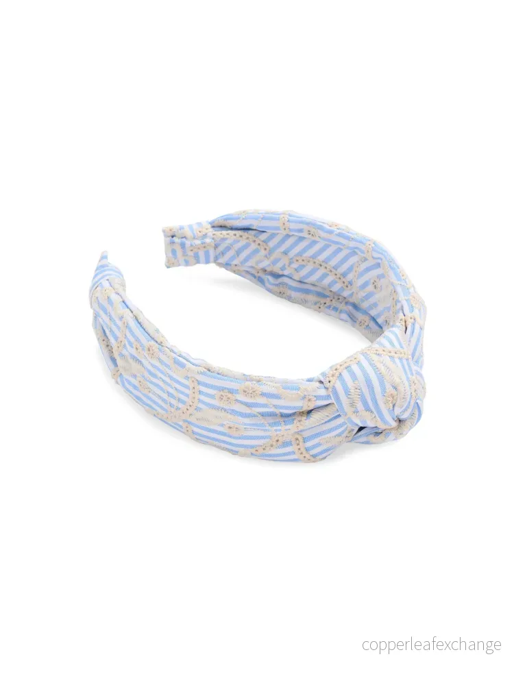 Randigt Diadem Blå/Beige