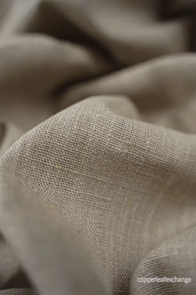 Textured linen fabric - Unbleached, natural - 1237 - Bild 3