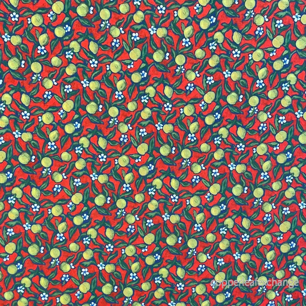 Liberty Tana Lawn Lemon Grove Red Liberty Tana Lawn Lemon Grove Red