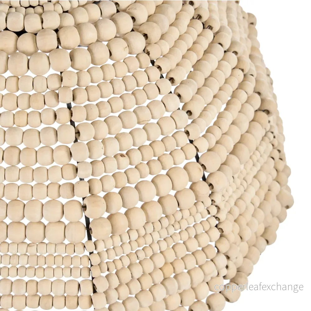 The Wooden Bead Dome Pendant - Natural - Bild 3