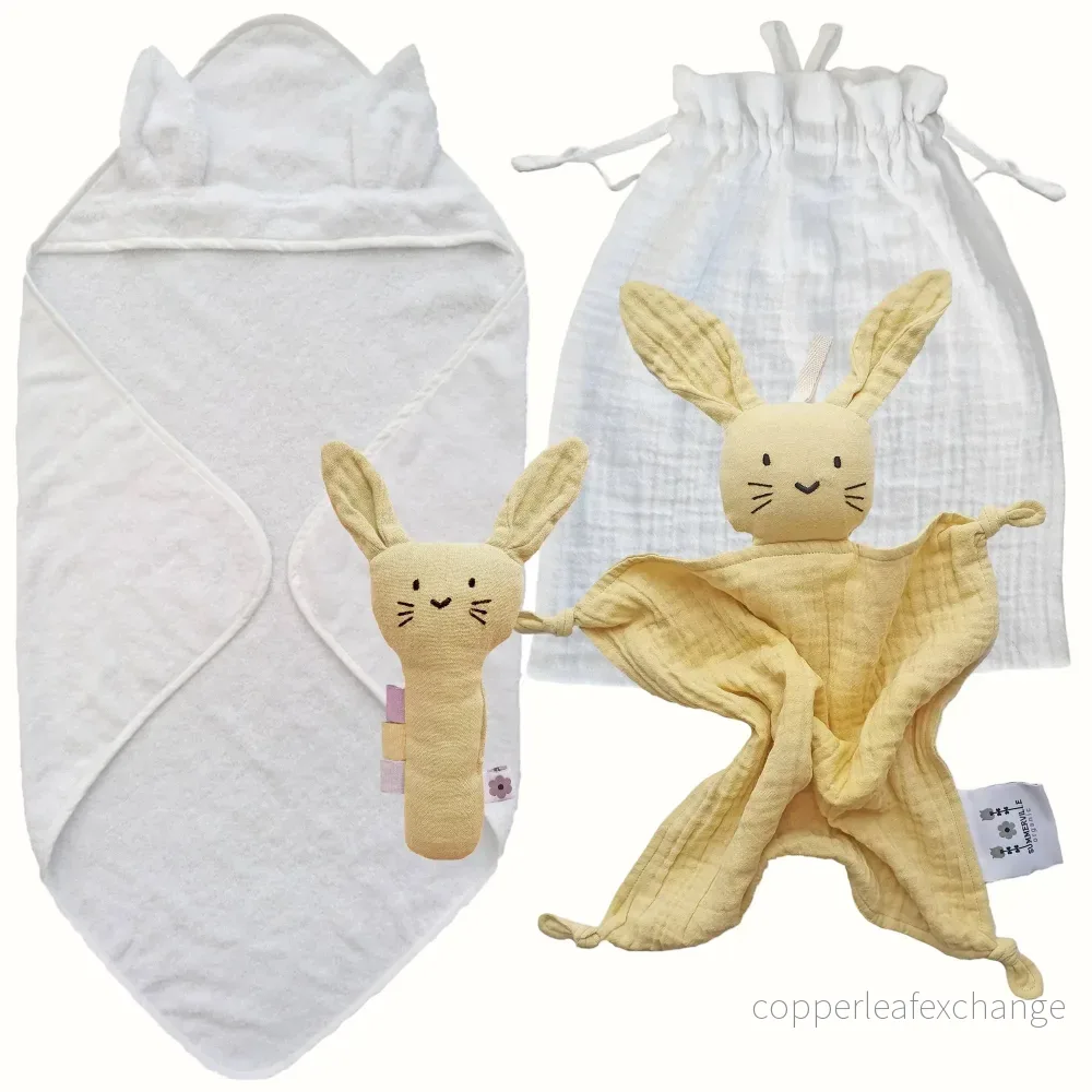 Ekologisk presentbox nyfödd – Rabbit Sun Yellow - Bild 3