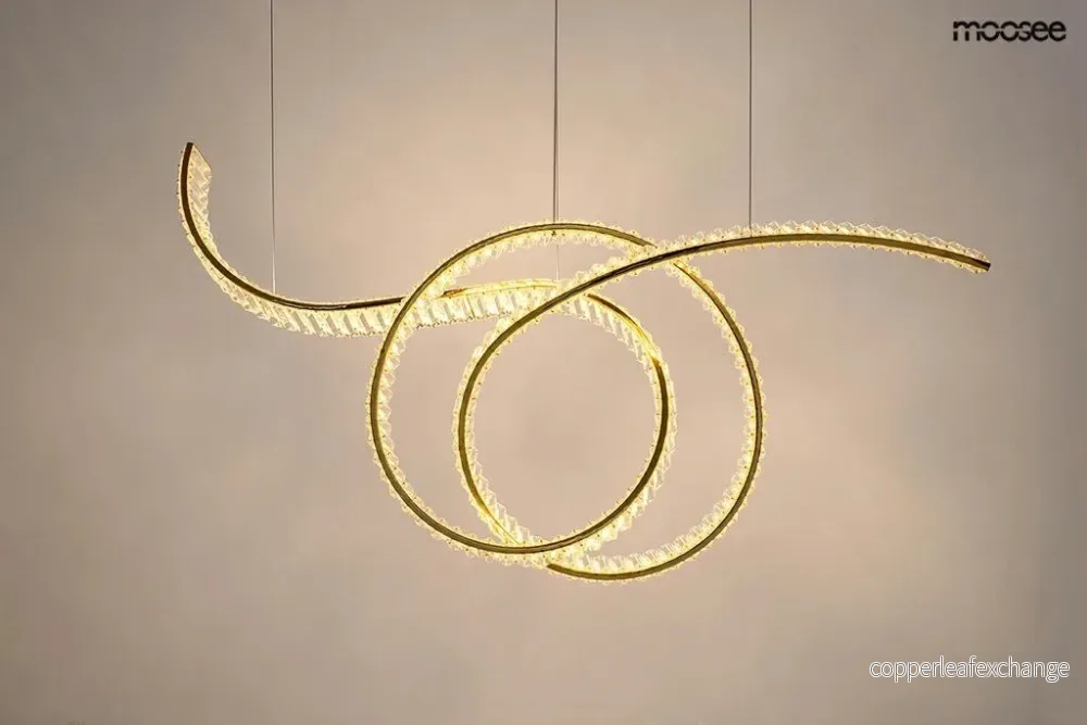 Taklampa MOOSEE - WAVE 120, guld - Bild 2