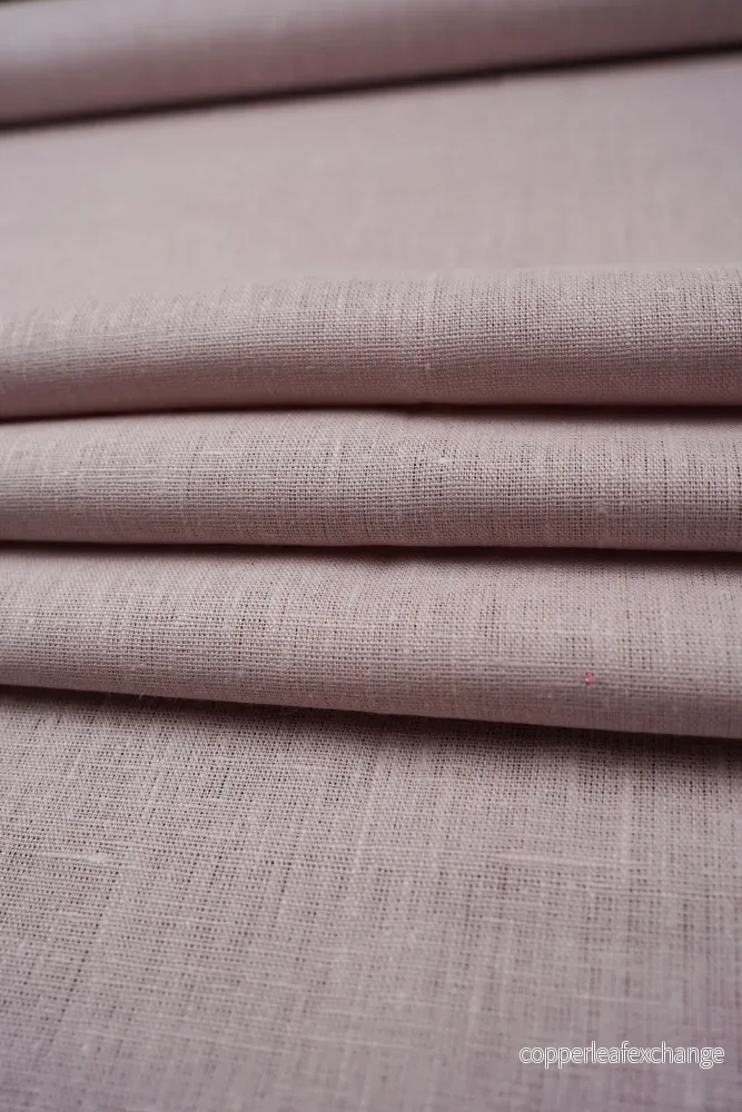 Linen fabric - textured - dusty rose - 0320 - Bild 2