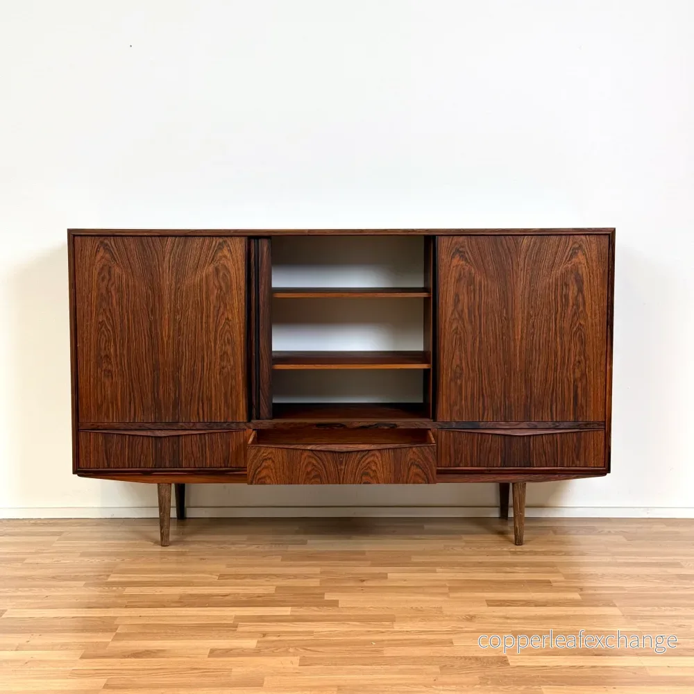 Dansk högskåp med bar i Santos rosenträ av E.W Bach - Bild 3