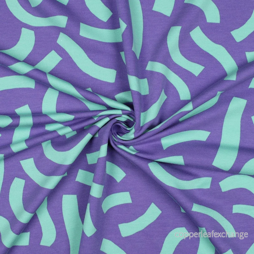 Nerida Hansen - French Terry - Playful - Cotton - Purple - Bild 3