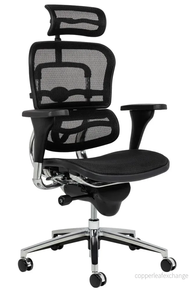 Kontorsstol - ERGO, Ergonimisk, Svart
