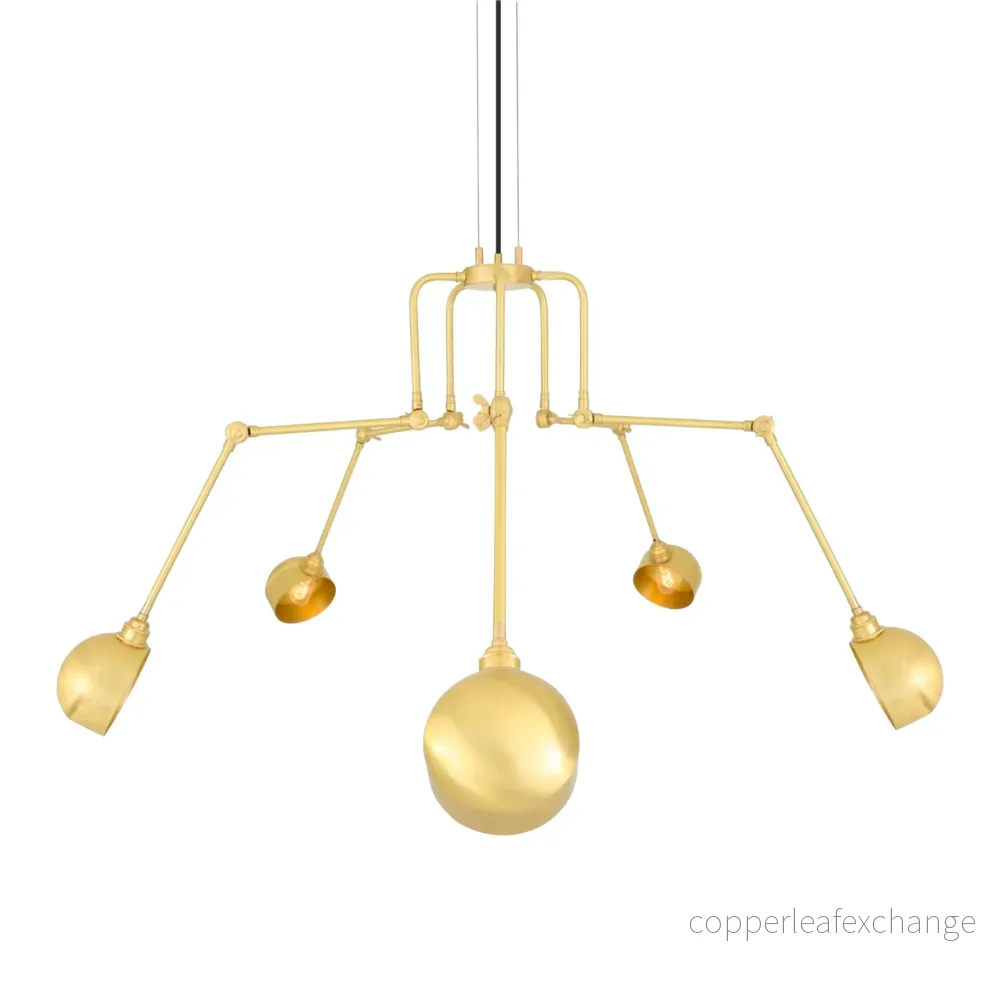 SAN JOSE - Industrial Chandelier, Five-Arm