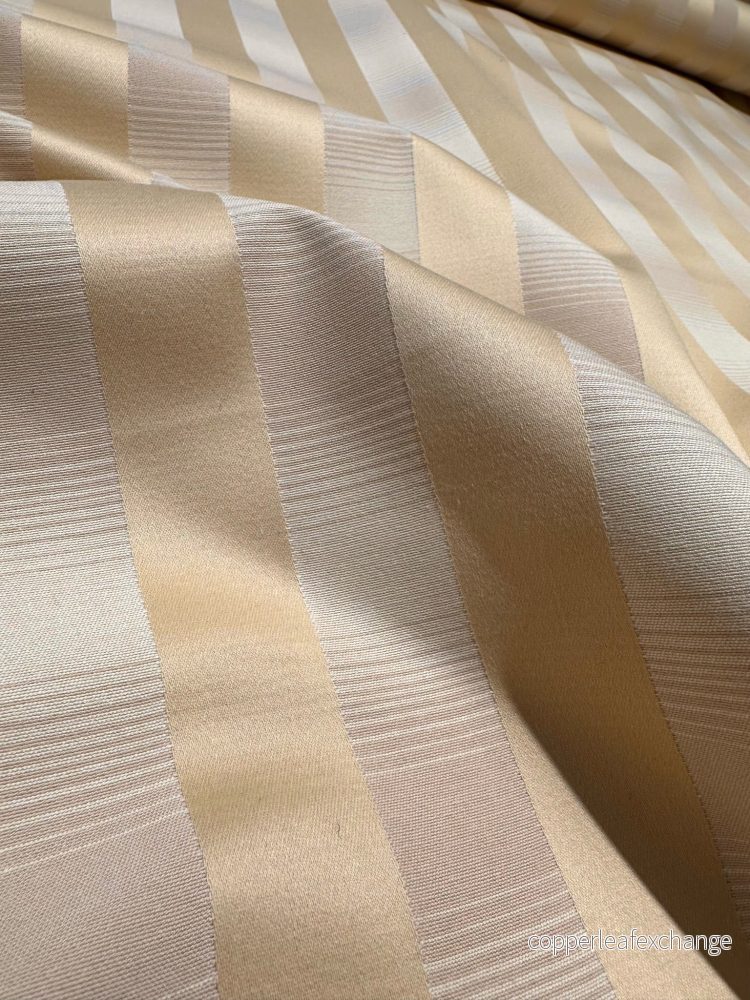 Striped Fabric Gold and Off-white