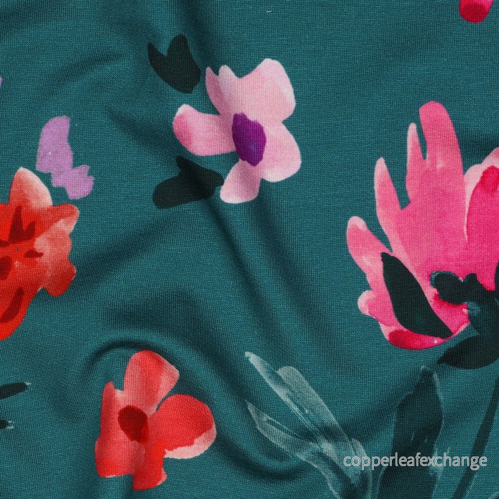 Nerida Hansen - French Terry - Colette - Cotton - Petrol - Bild 2