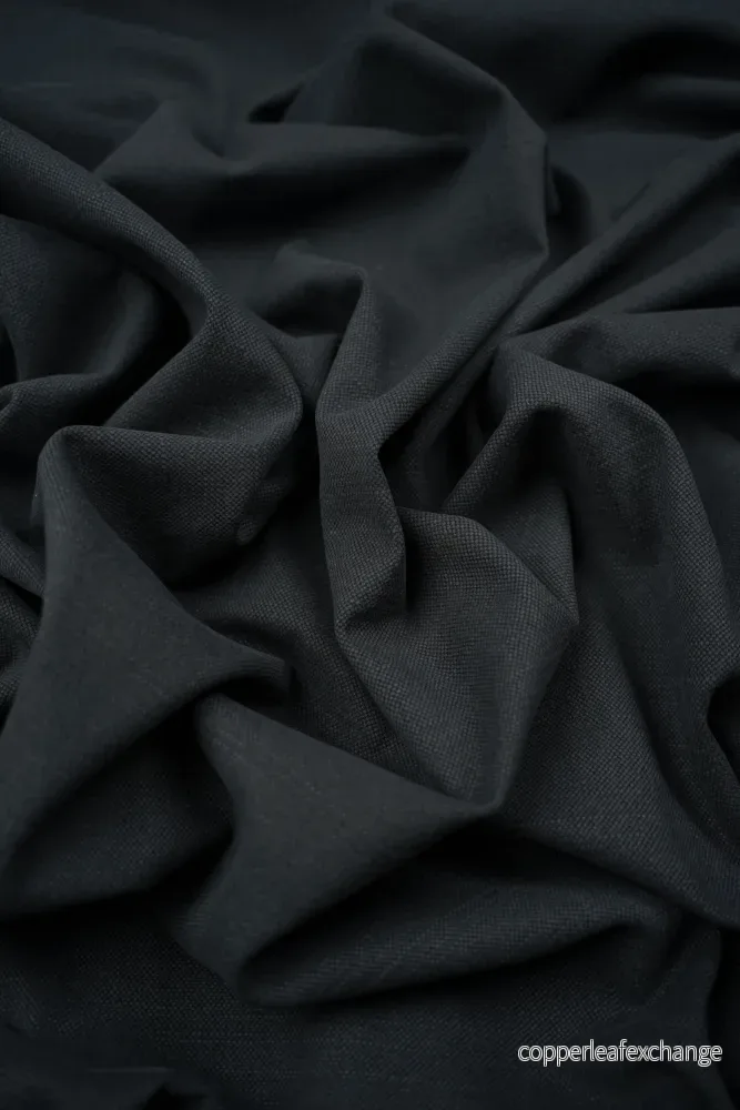 Upholstery fabric – Colin – Plain – Linen, Cotton – MD 29,000 – Dark gray – fg33 Upholstery fabric – Colin – Plain – Linen, Cotton – MD 29,000 – Dark gray – fg33