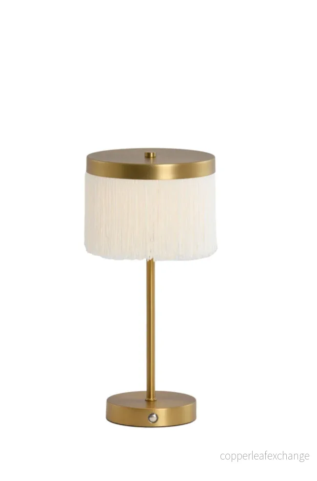 Uppladdningsbar Bordslampa PETIT CHÉRIE - vit/guld - Bild 2