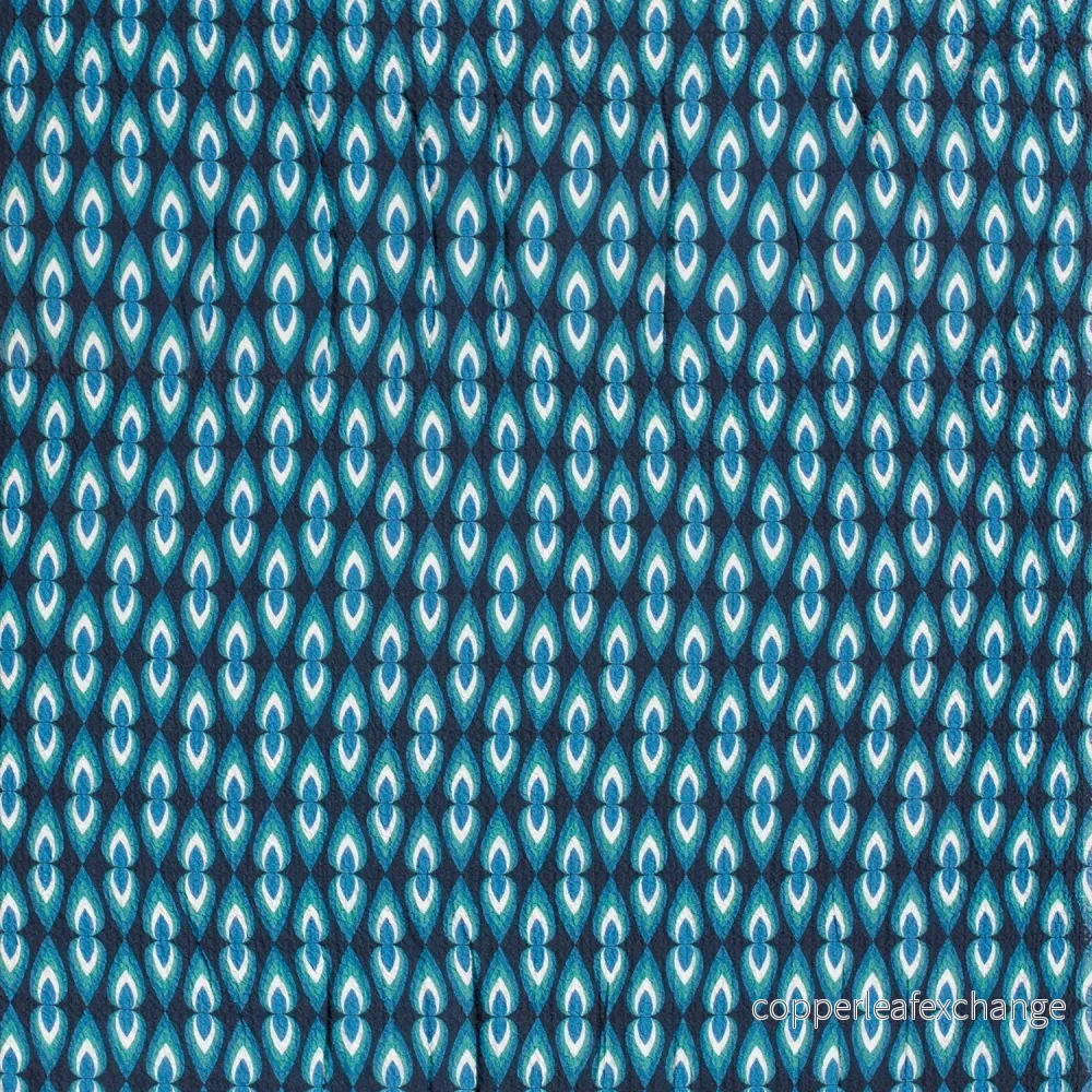 Bubbly Viscose Abstract Drops Blue - Bild 2