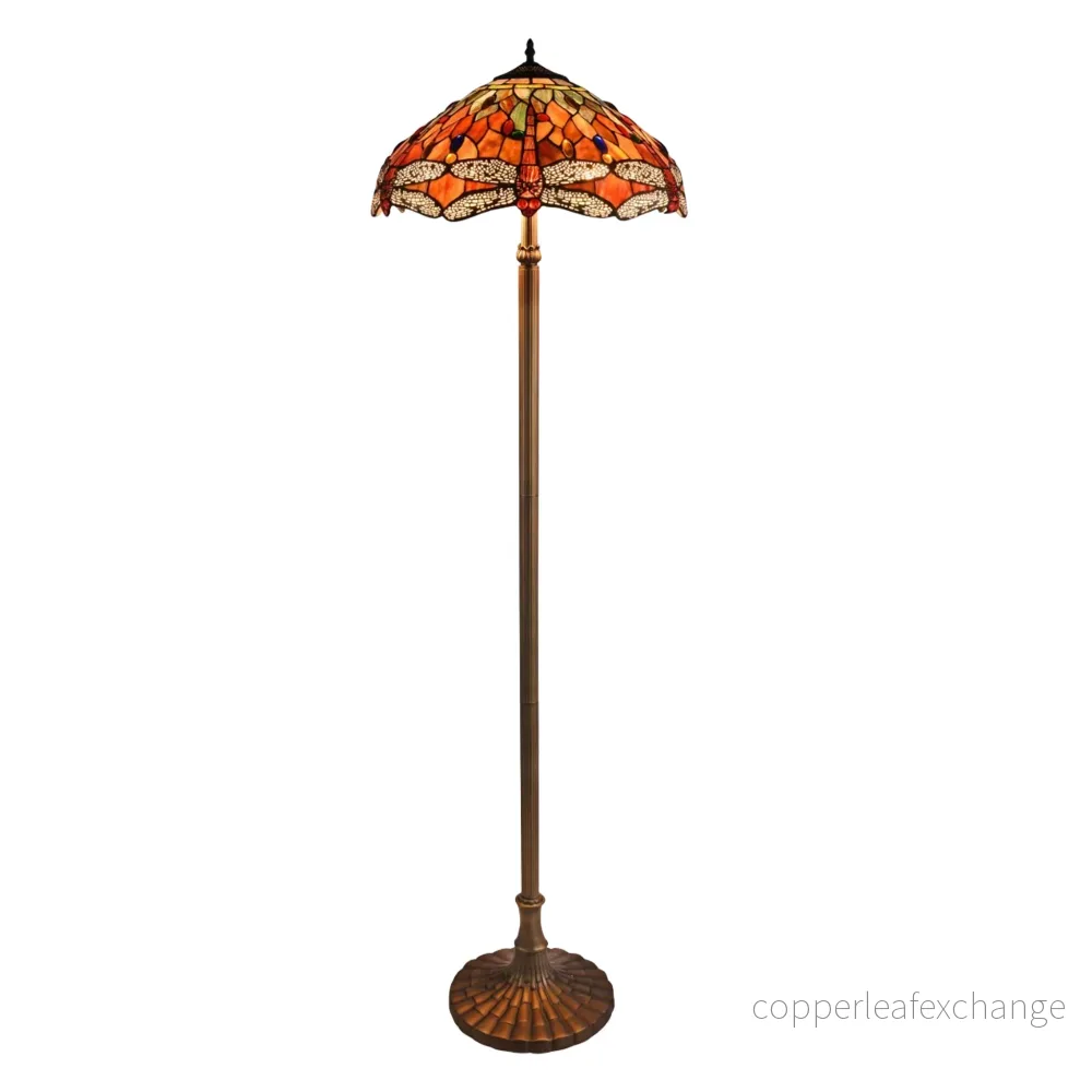 TROLLSLÄNDA ÄDELSTEN Tiffany Golvlampa. H160cm TROLLSLÄNDA ÄDELSTEN Tiffany Golvlampa. H160cm