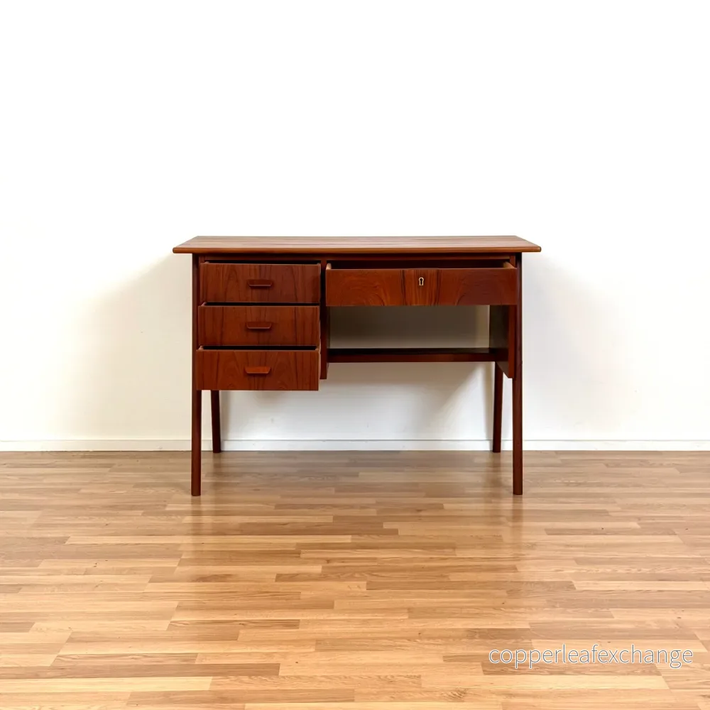 Litet skrivbord i teak, 1950-60-tal, Danmark - Bild 2