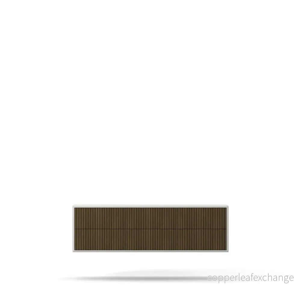 Line Burned Walnut Byrå 6 Lådor Vägghängd Line Burned Walnut Byrå 6 Lådor Vägghängd
