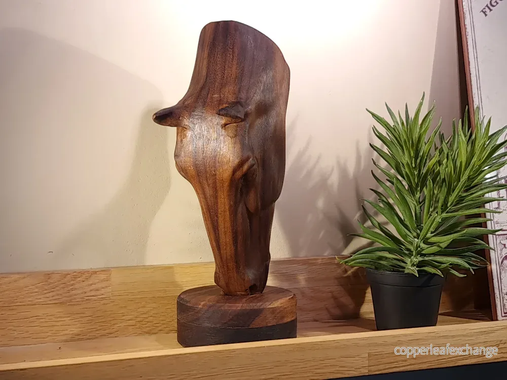 Häststaty huvud, betande hästhuvud - Bild 3