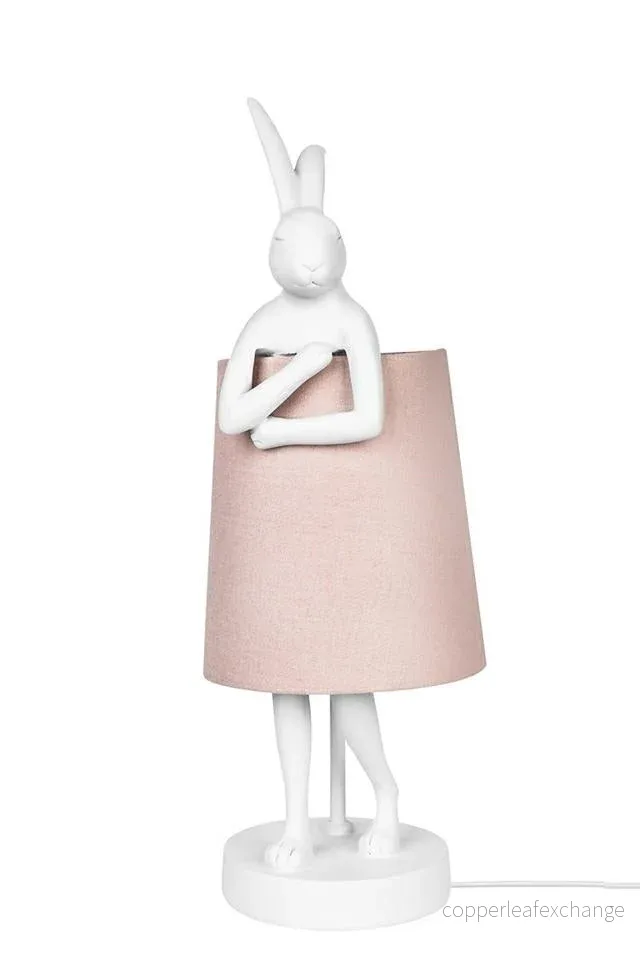 Bordslampa KARE DESIGN - RABBIT, vit/rosa, 68 cm - Bild 3