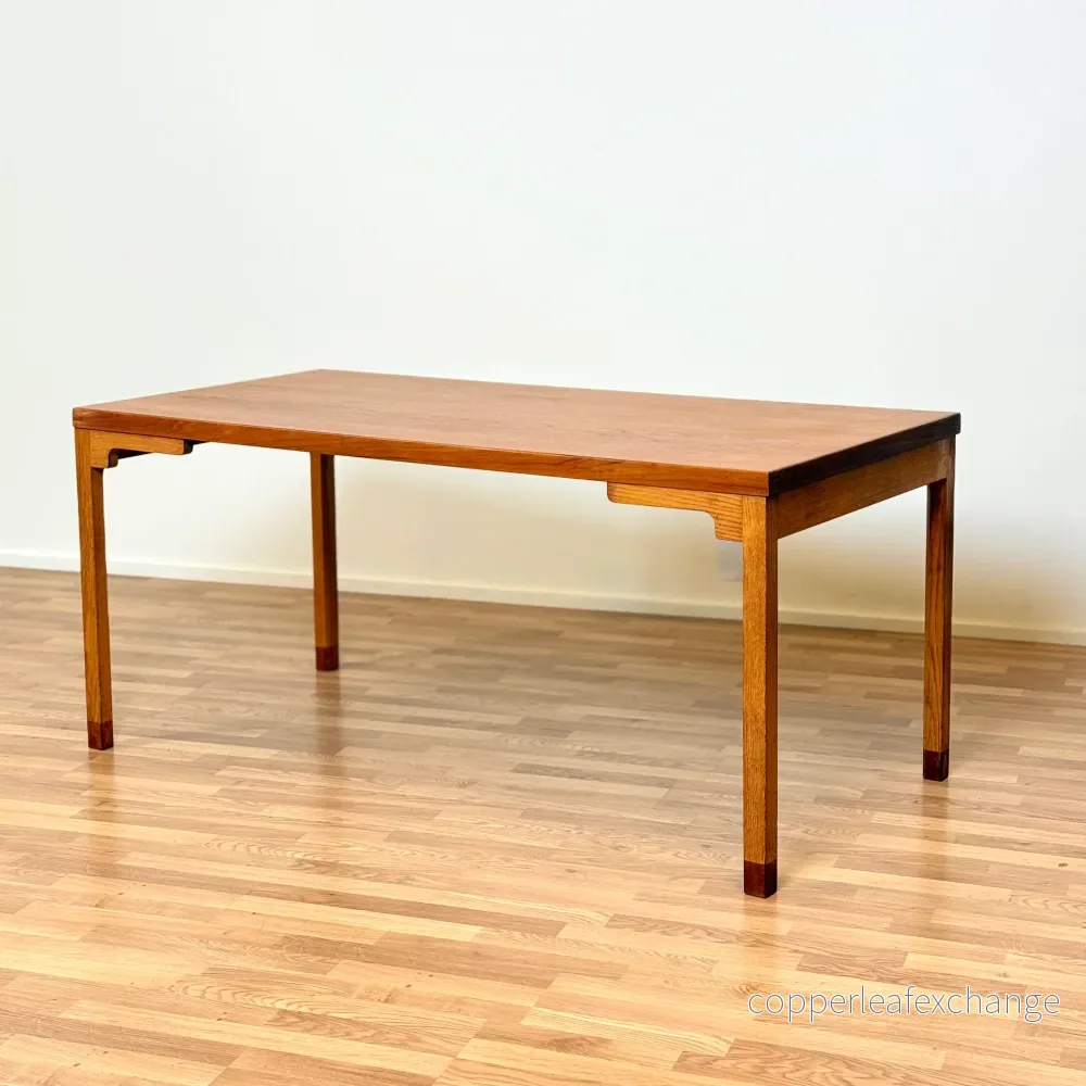 Matbord i teak och ek av EJ Næstved, 1950-60-tal, Danmark