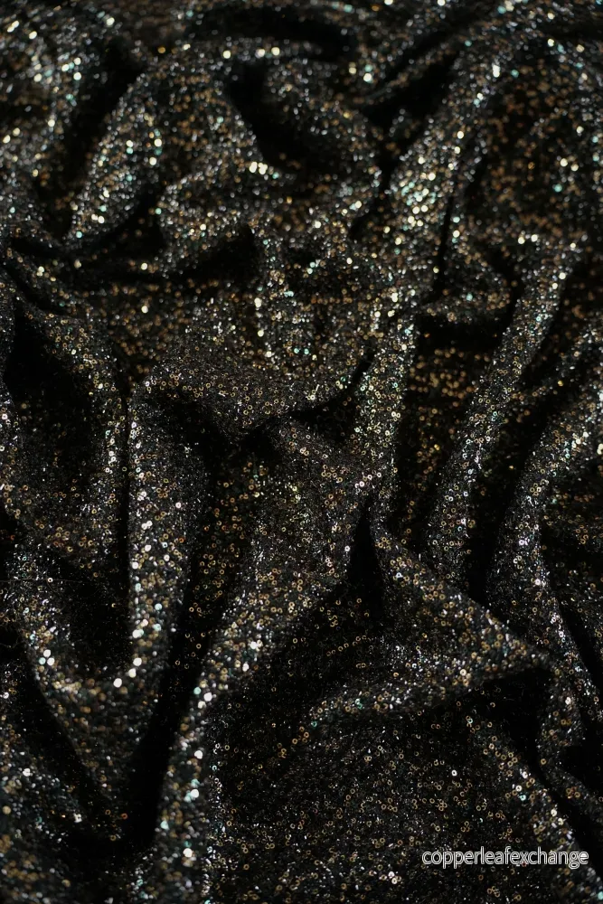 Sequins – Small – Glitter – Black, Gold, Green – 2452 Sequins – Small – Glitter – Black, Gold, Green – 2452