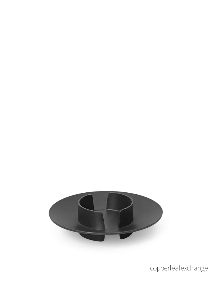Block Candle Holder - Black Brasso