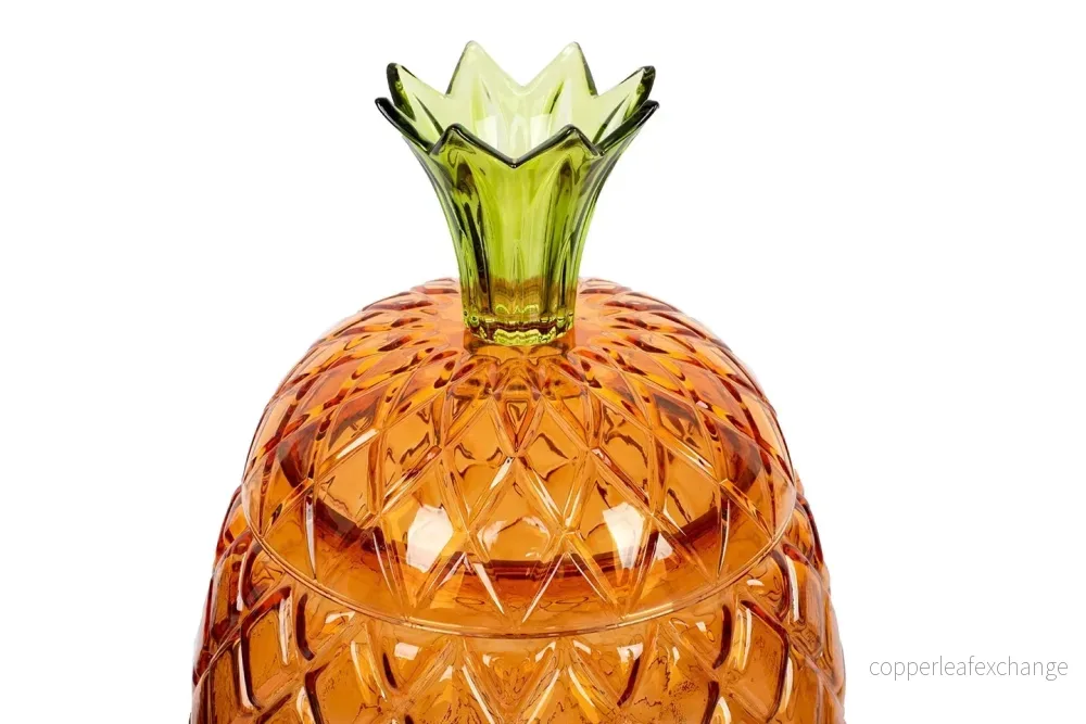 Behållare KARE DESIGN - PINEAPPLE, bärnstensfärgad - Bild 3
