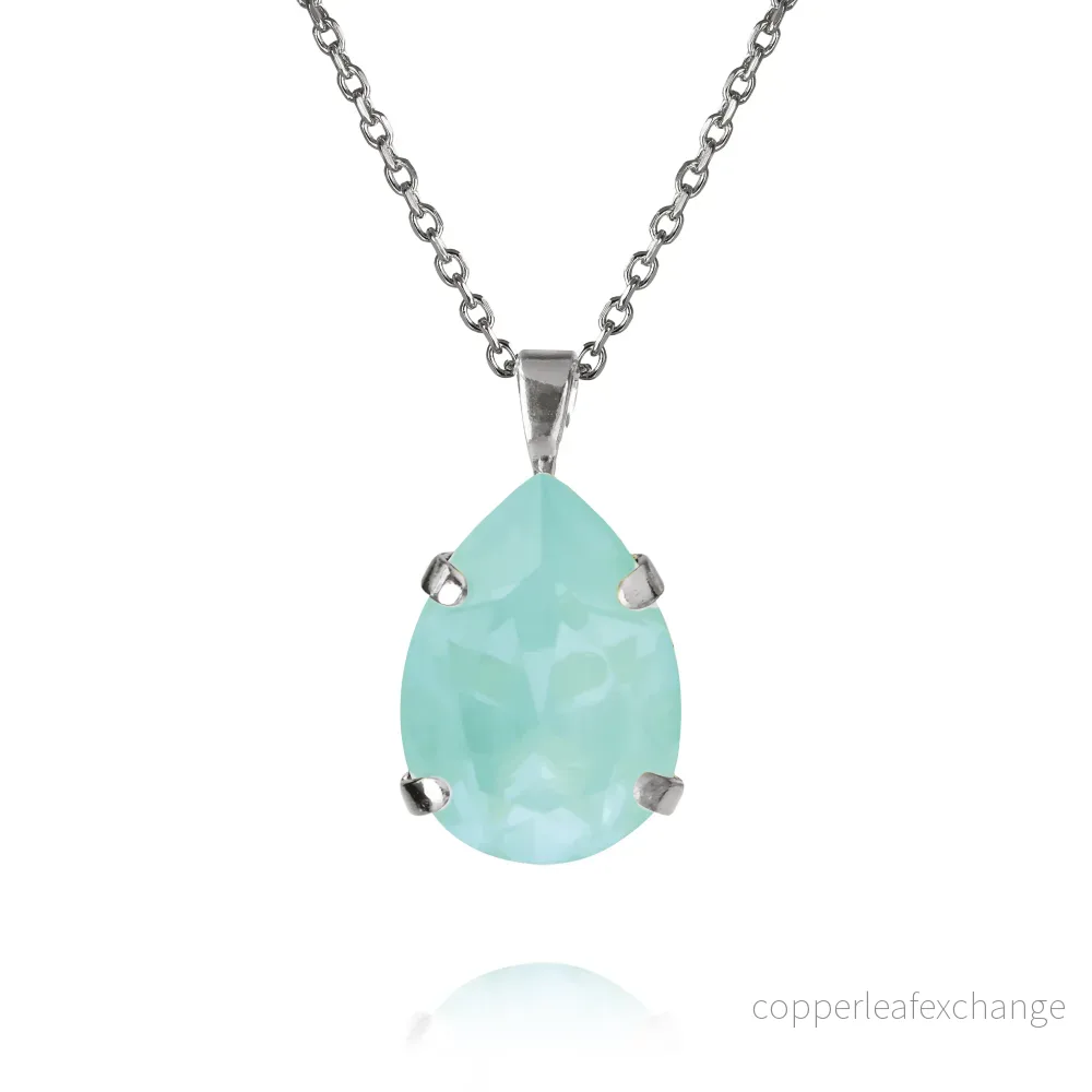 CAROLINE SVEDBOM MINI DROP NECKLACE / SOFT MINT