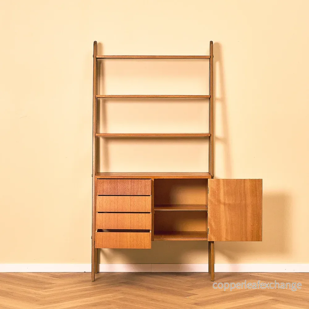 Swedish bookshelf in teak and beech - Bild 2