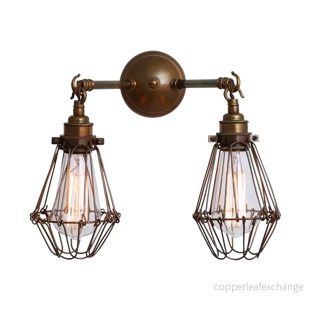 RIGO – Double Cage Vintage Wall Light