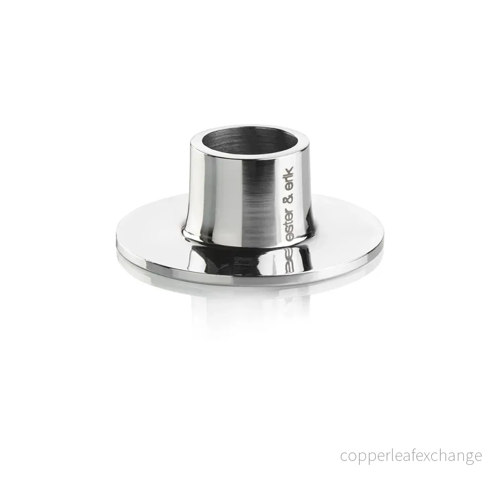 ESTER & ERIK LJUSSTAKE MEDIUM SILVER SHINY 2 p