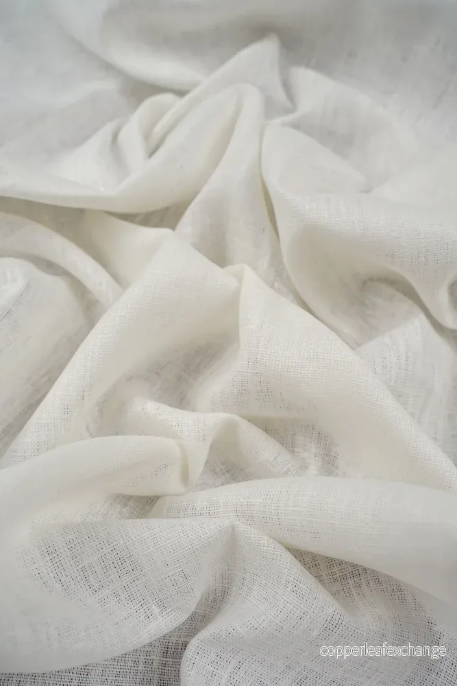 Textured linen fabric – Off-white – 0000 Textured linen fabric – Off-white – 0000