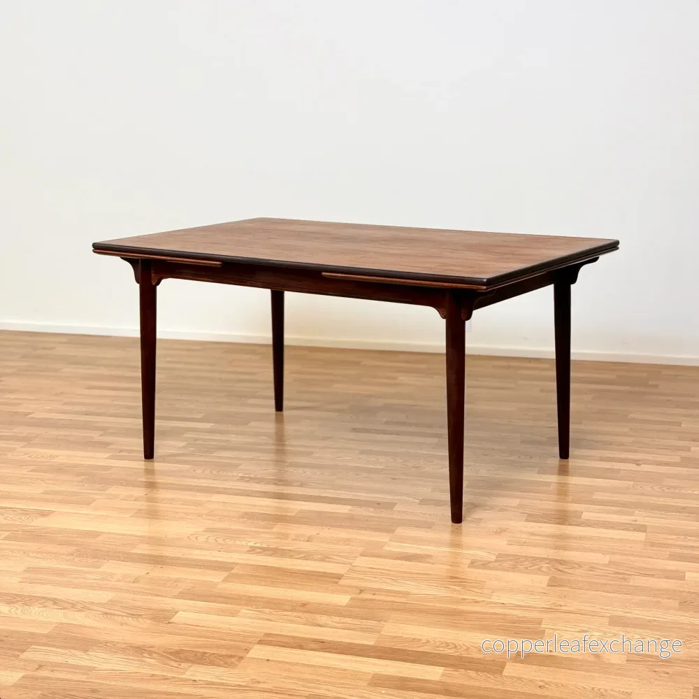 Förlängningsbar matbord №54 i rosenträ av Omann Jun, 1950-60-tal, Danmark