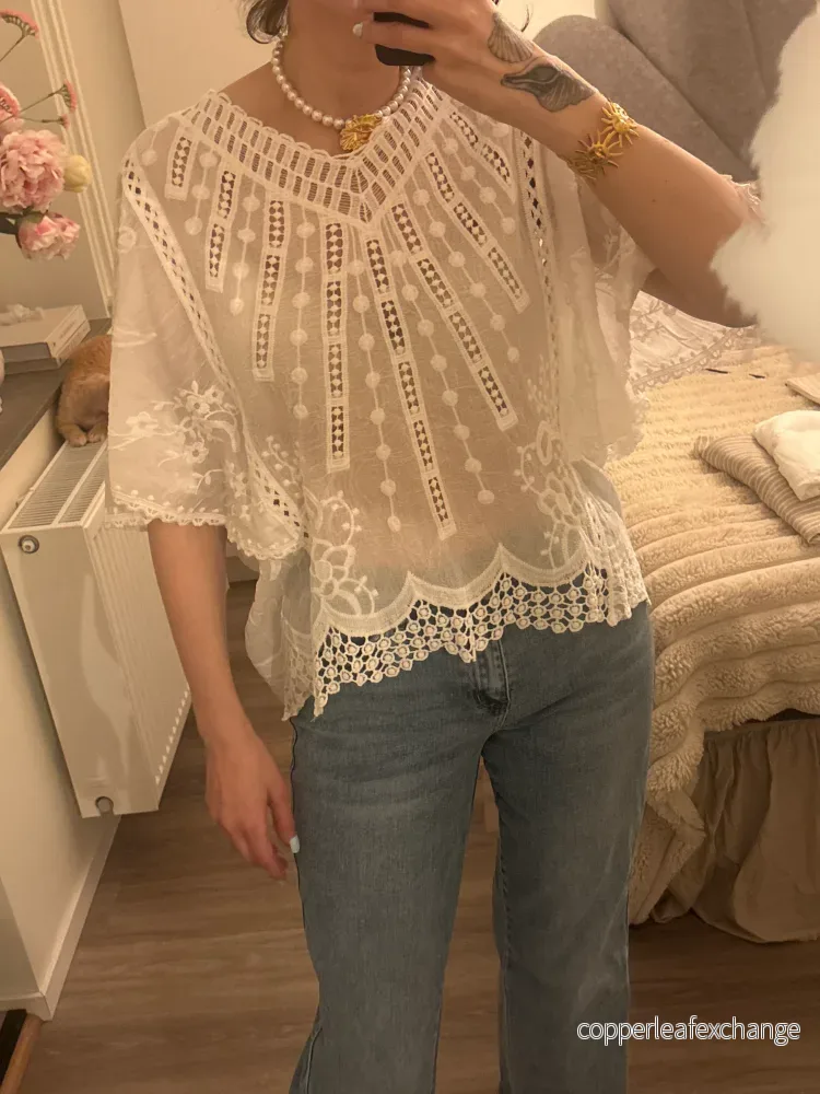 Mindy Bomullsblus S-L