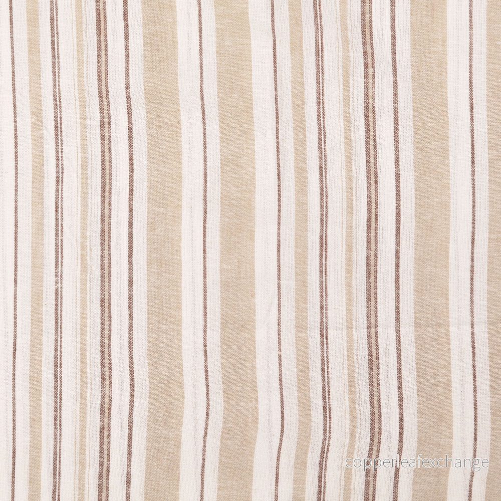 Pattern – Linen, viscose – Stripes – Beige – 0003