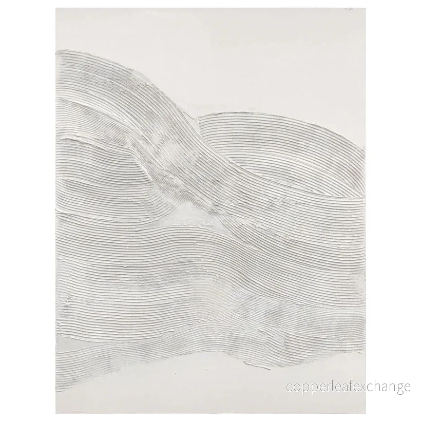 Akrylmålning White Sculpture 2