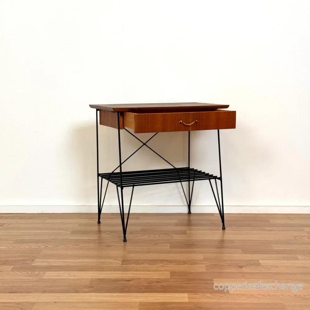 Sidobord / Nattduksbord i teak, 1950-60-tal, Sverige - Bild 3