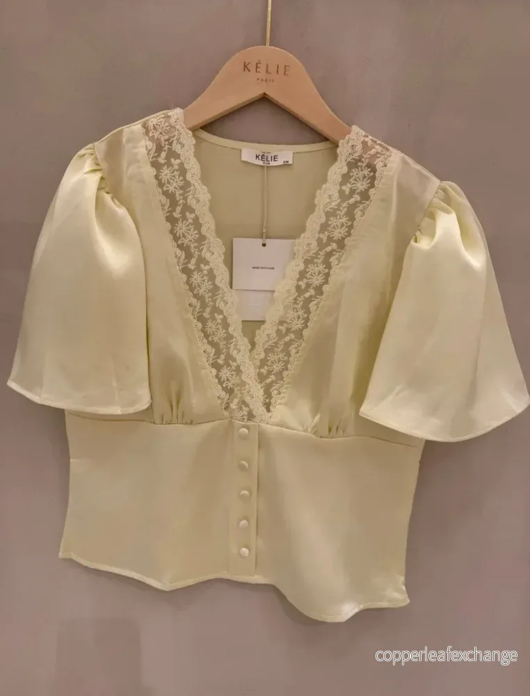 Kate Satinblus Gul Kate Satinblus Gul