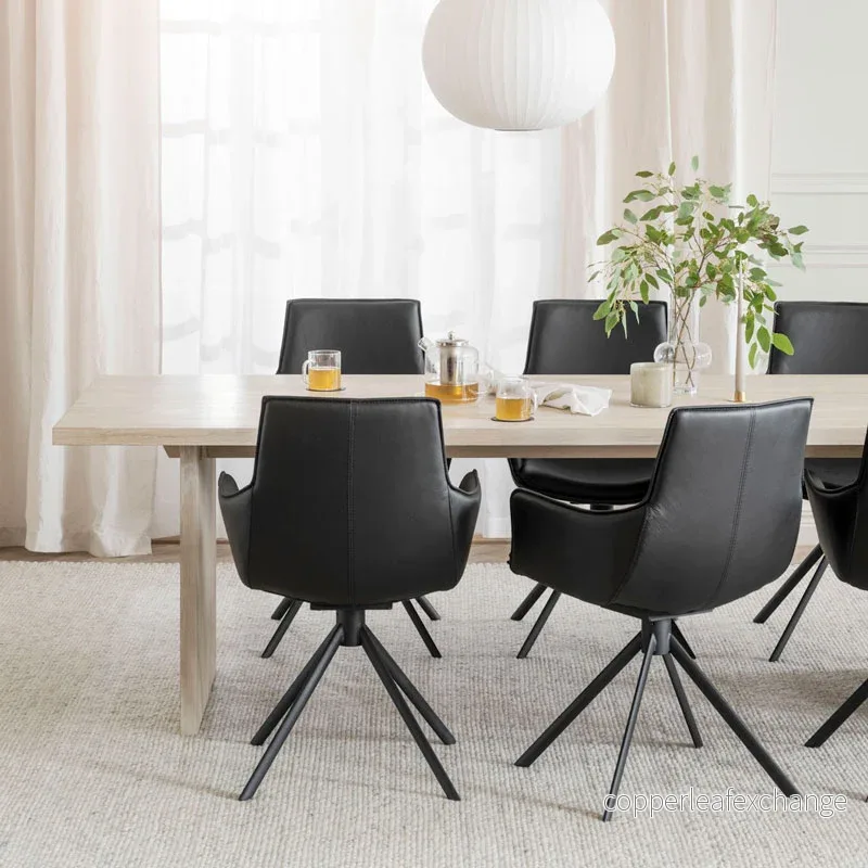 Karmstol Lowell 2-pack, Svart / Svart - Bild 3