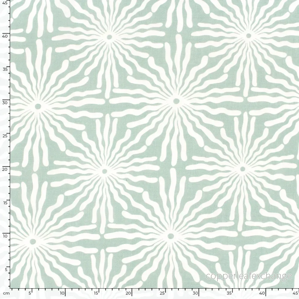 Patterned - Cotton - Viscose - Abstract - Solar - Mint - 022 - Bild 3