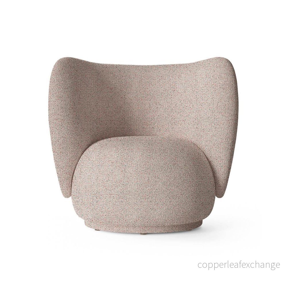 Fåtölj Rico Lounge, Confetti Bouclé Light Grey