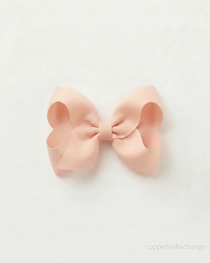 Mellanstor hårrosett, powder pink Mellanstor hårrosett, powder pink