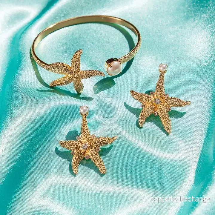 SEA STAR BRACELETGOLD CRYSTAL - Bild 2