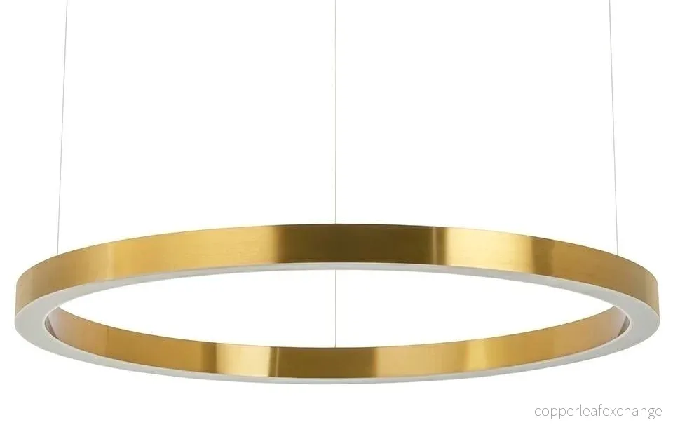 Taklampa - RING 100, guld