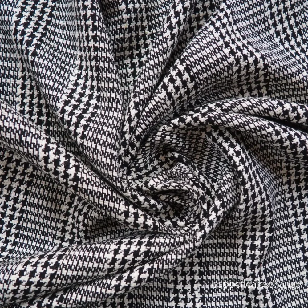 Vintage – Raw silk – Black and white – Irregular – Pepita – VS3 Vintage – Raw silk – Black and white – Irregular – Pepita – VS3