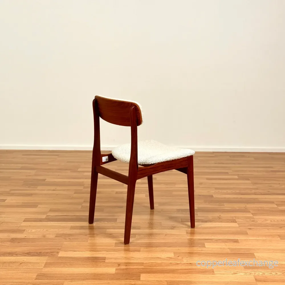 Set om 4 matstolar i teak av B. Rasmussen för Thorso Mobelfabrik, 1950-60-tal, Danmark - Bild 3