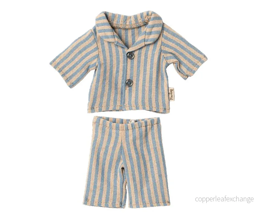 Maileg – Pyjamas till teddy junior, skjorta och byxa, kläder för björn nalle