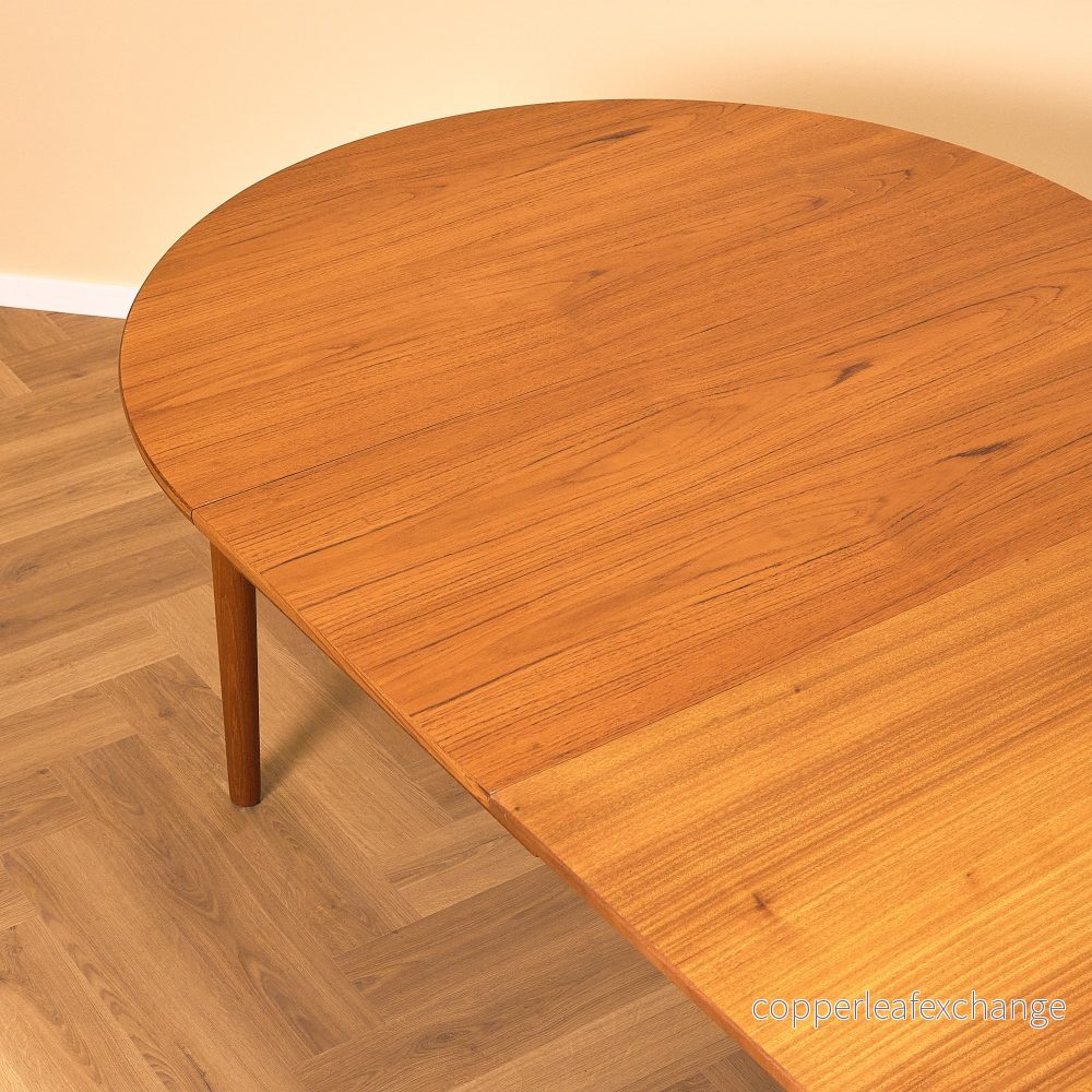 Danskt runt matbord i teak - Bild 3