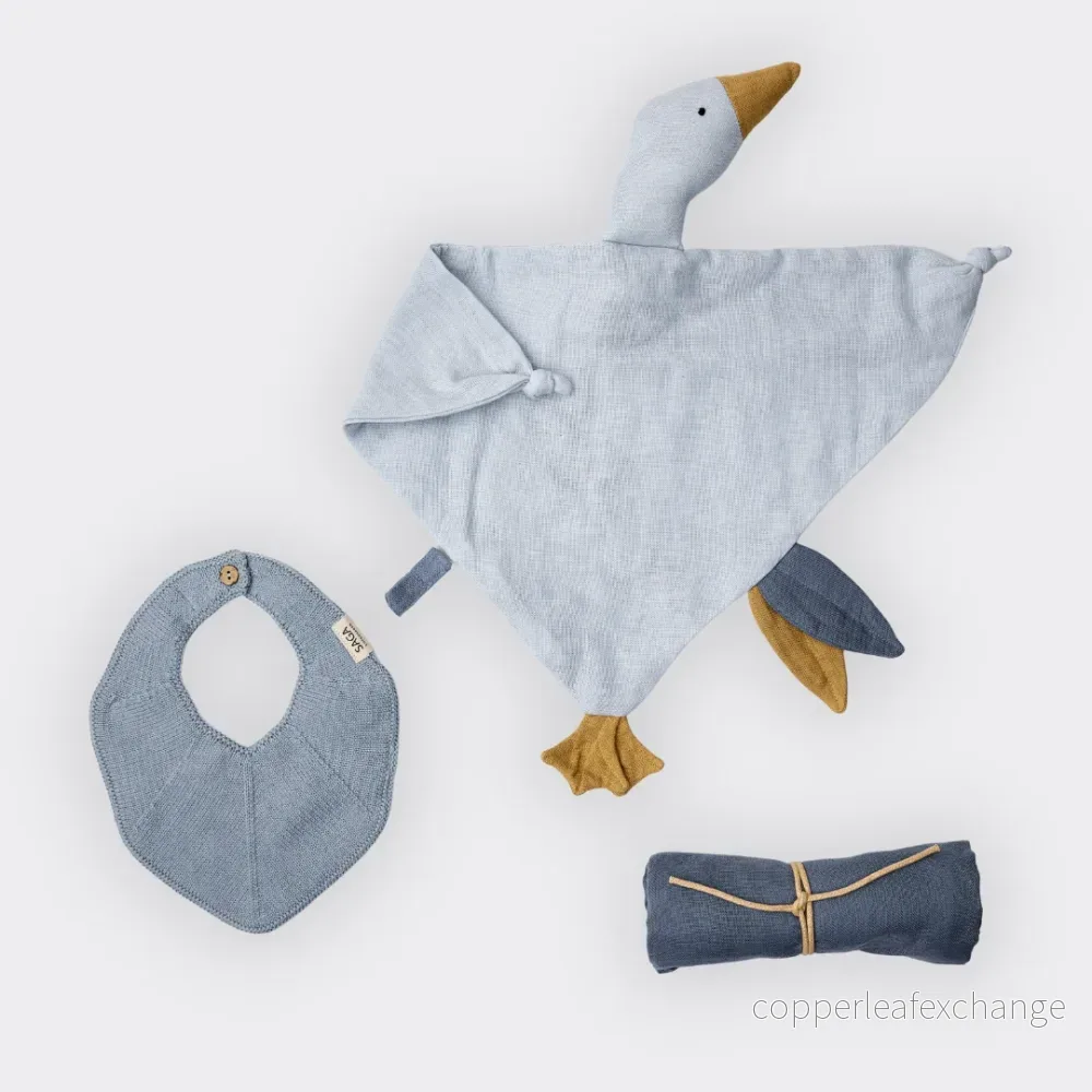 Baby presentbox Crystal Blue, 3 delar | Saga Copenhagen - Bild 3