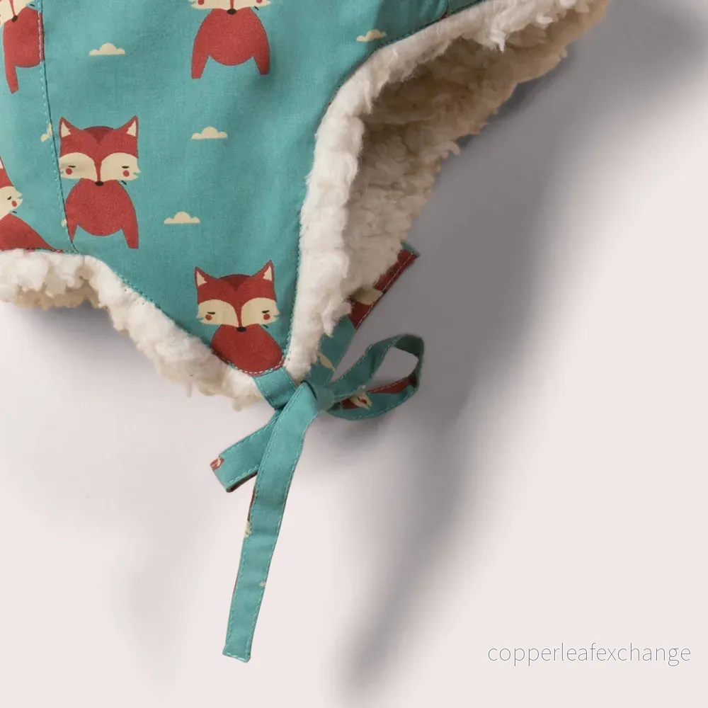 Sherpa-mössa Night Time Foxes | Little Green Radicals - Bild 3